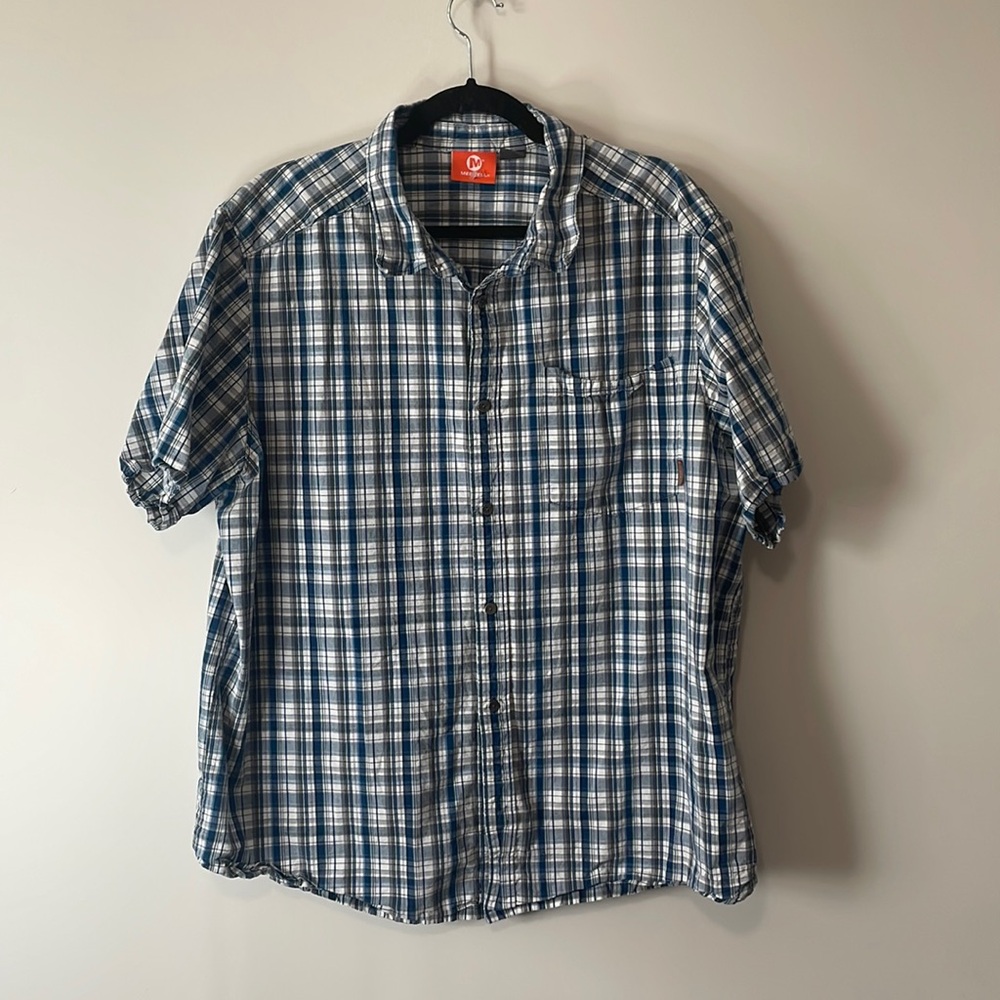 Merrell Mens Short Sleeve Button Down